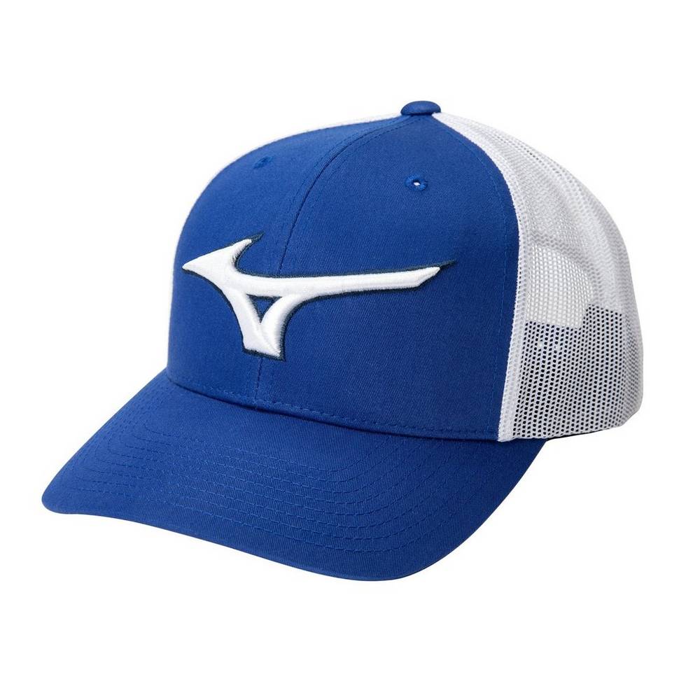 Mizuno Diamond Trucker Férfi Kalapok Királykék/Fehér GSC530416